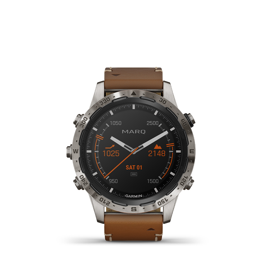 Garmin MARQ Adventurer 46mm Leather Strap