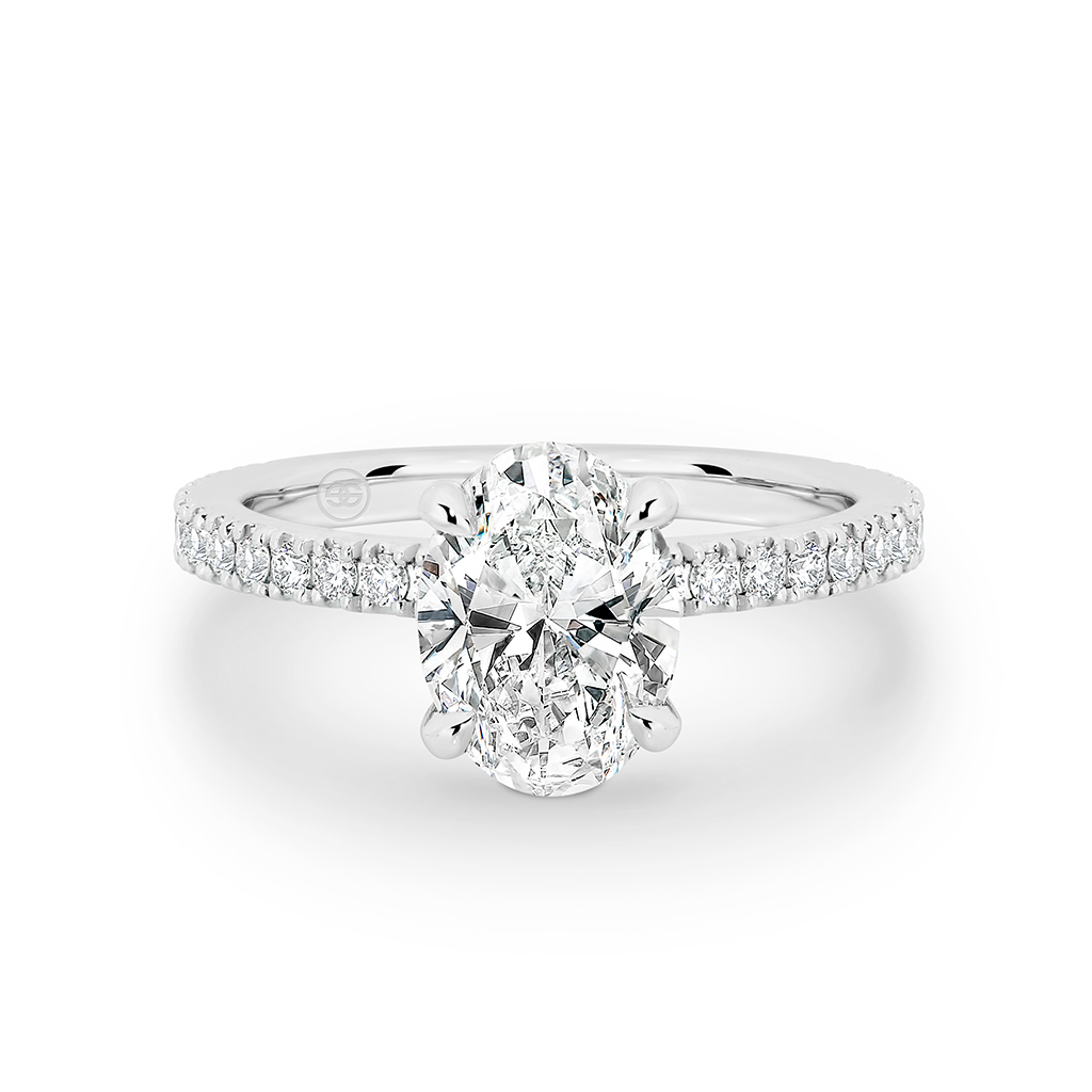 Diamond ring oval shop shape