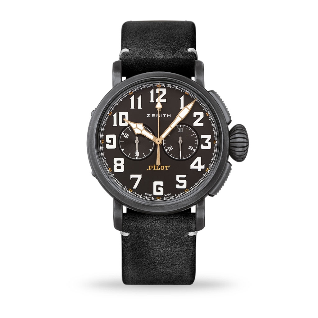 Zenith Pilot Type 20 Chronograph 45mm Leather Strap