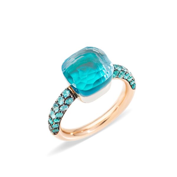 Pomellato Nudo Deep Blue Topaz Ring | PAB9040_O6000_TTPOY