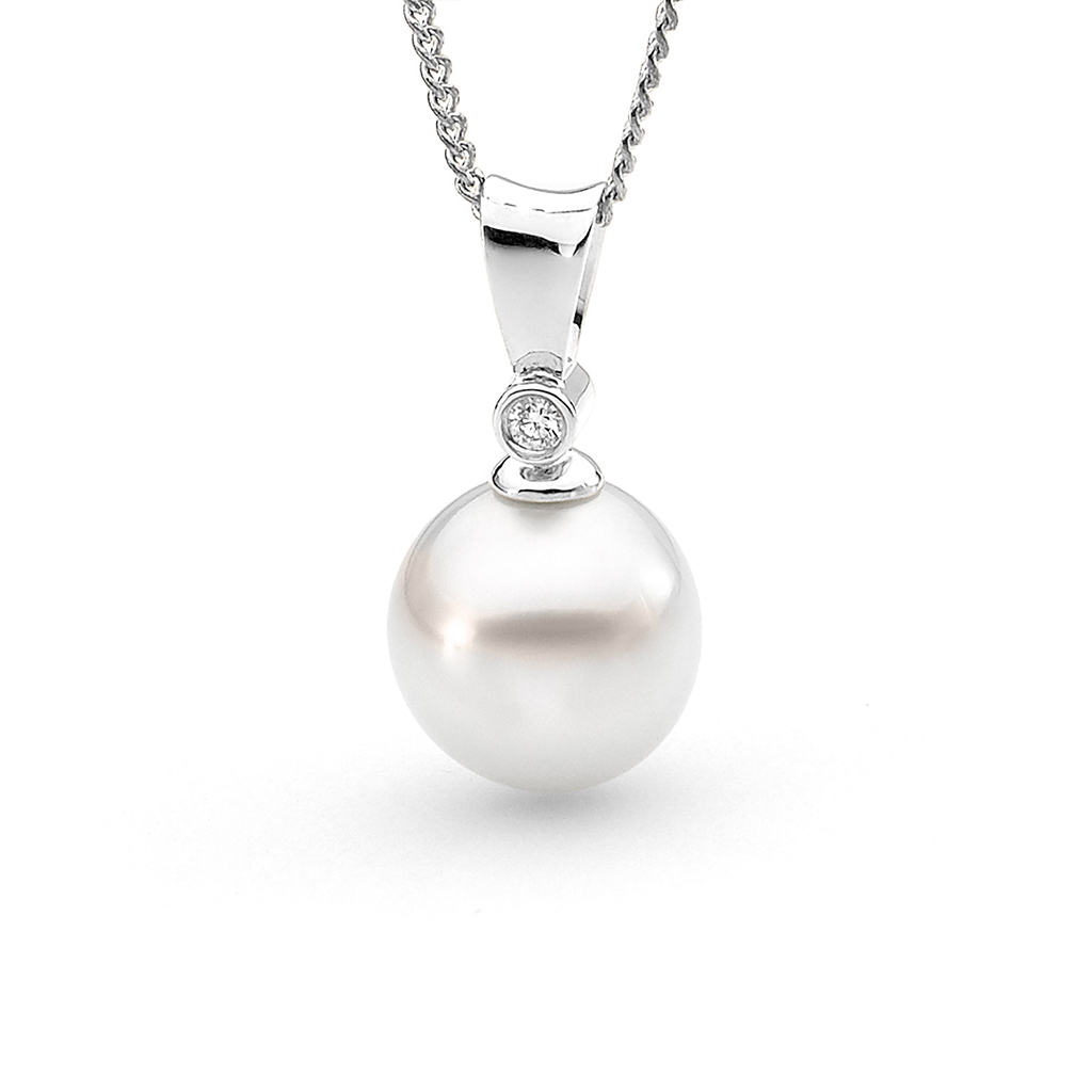 Allure South Sea Pearl &#038; Diamond Pendant