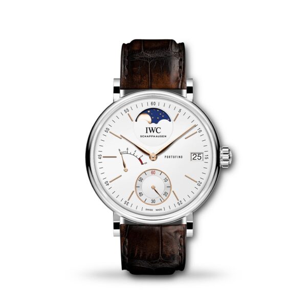 IWC Portofino Hand Wound Moon Phase 44mm Leather