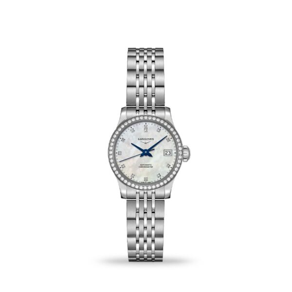 Longines Record Automatic Chronometer with Diamonds 26mm Bracelet | L23200876