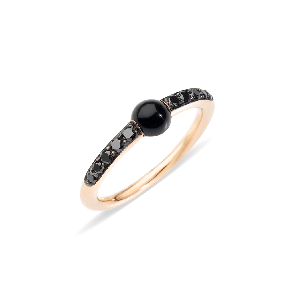 Pomellato M'ama Non M'ama Onyx & Black Diamond Ring Gregory Jewellers