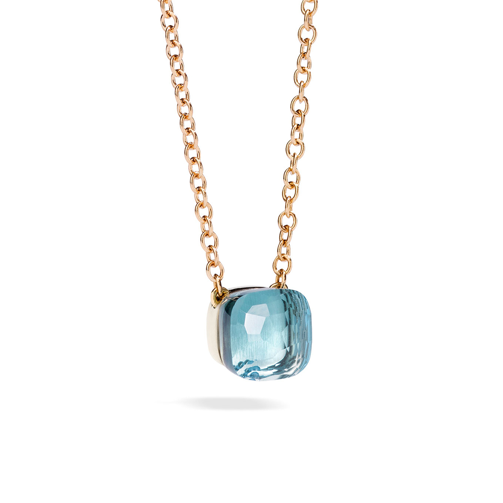 Pomellato Nudo Pendant Blue Topaz with Chain