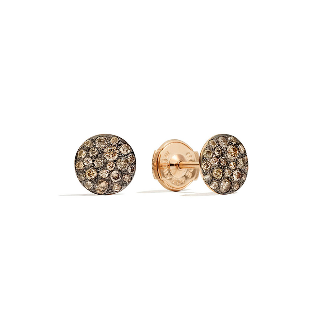 Pomellato Sabbia Earrings Brown Diamonds