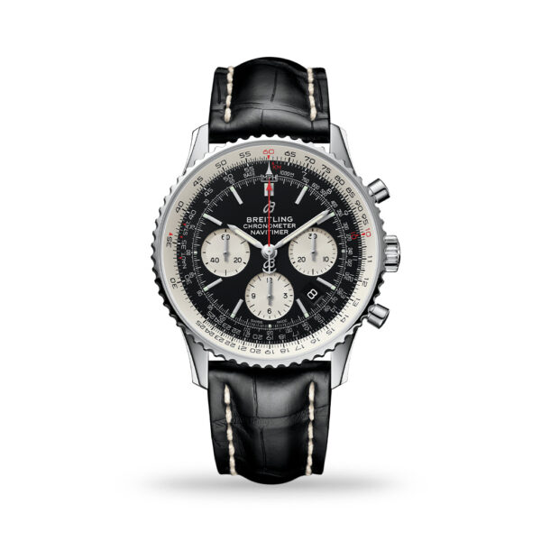 Breitling Navitimer B01 Chronograph 43mm Black Leather