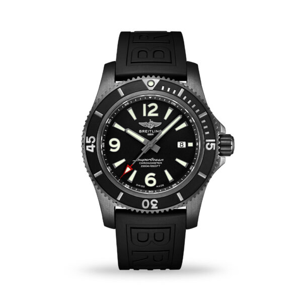 Breitling Superocean Automatic 46mm Black Steel Rubber