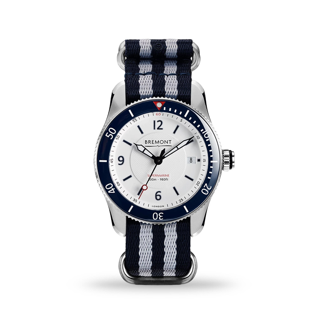 Bremont S300 Blue 40mm Fabric Strap | Gregory Jewellers