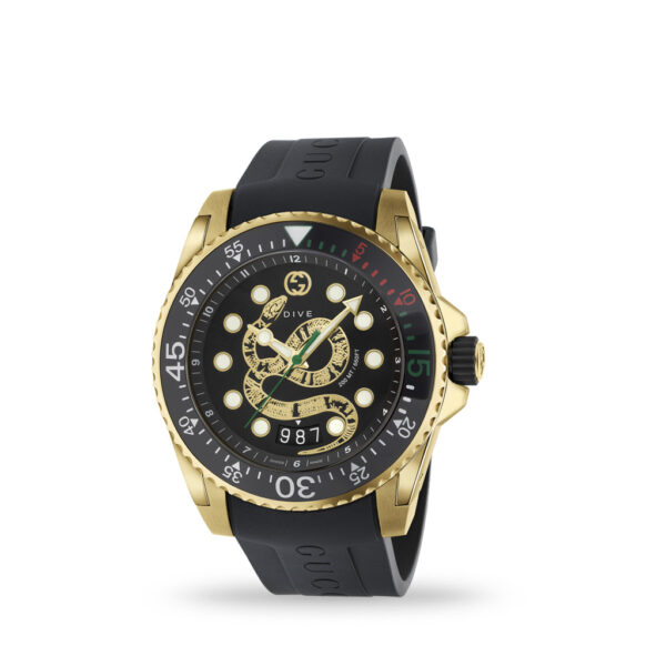 Gucci Dive 45mm Rubber Strap