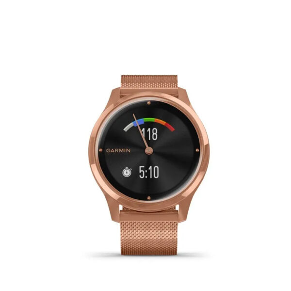 Garmin Vivomove Luxe 42mm Rose Gold Milanese Band 010-02241-04