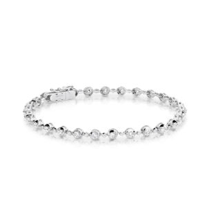 Classic Diamond Tennis Bracelet in White Gold, 1.66ct Model: TWB002-1