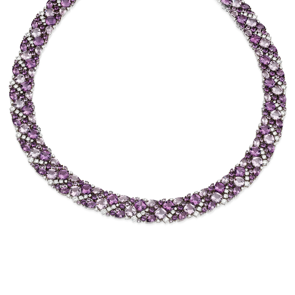 Amethyst & Diamond Fancy Collier