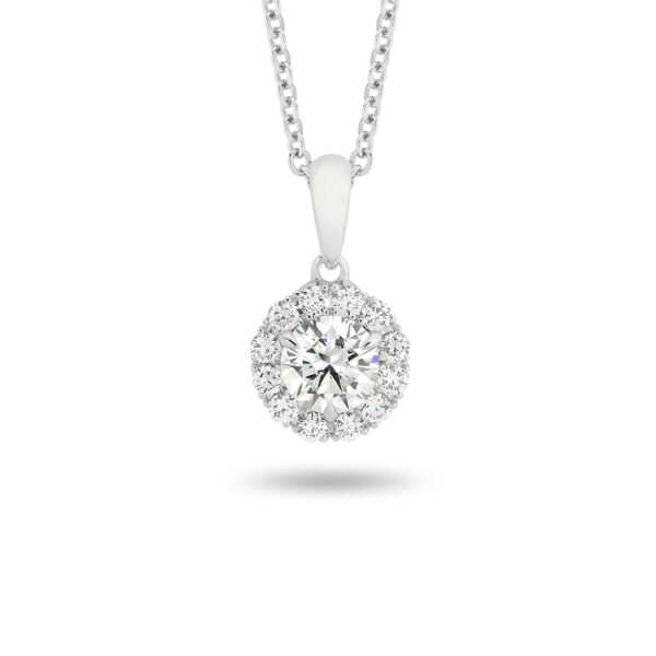 Classic Halo Diamond Pendant