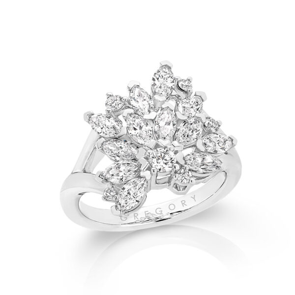 Marquise Diamond Enchanted Ring in 18k white gold | TR3697-0