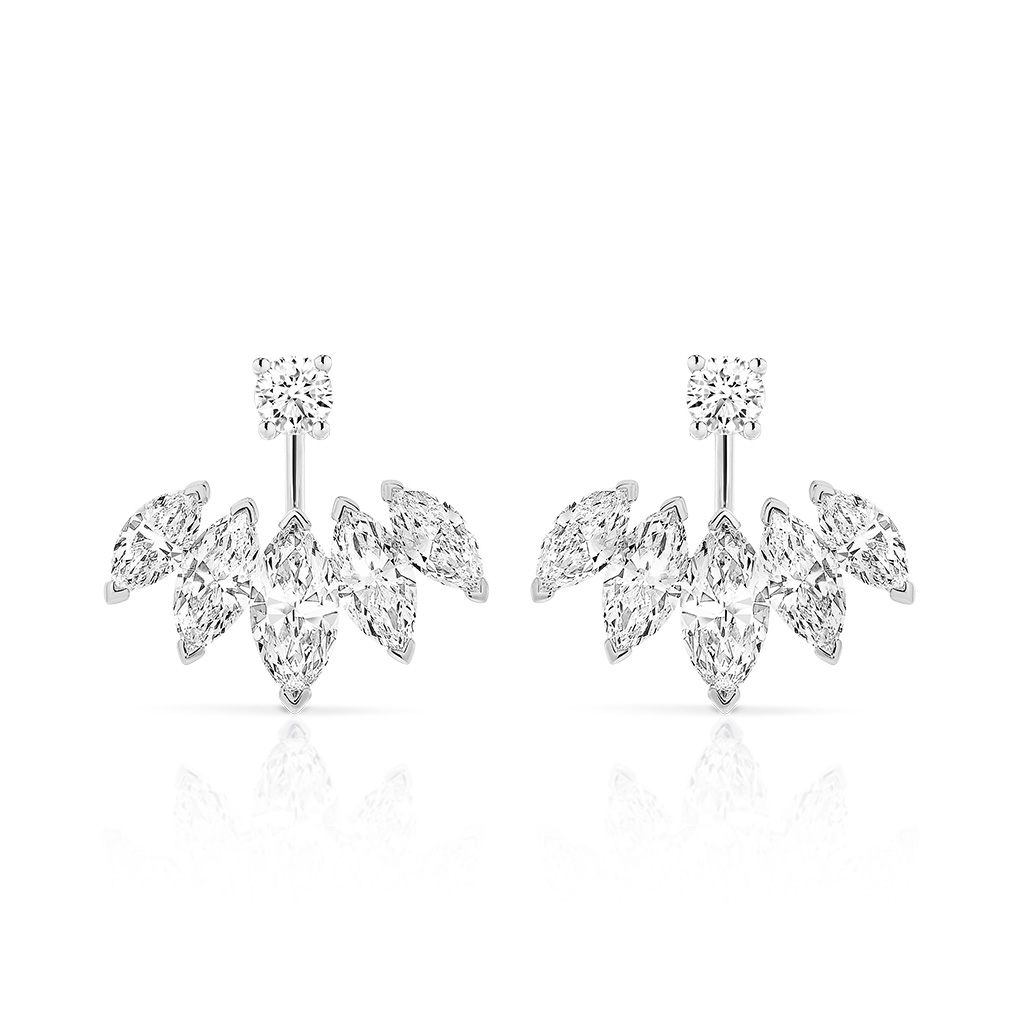 Marquise Diamond Fan Earrings