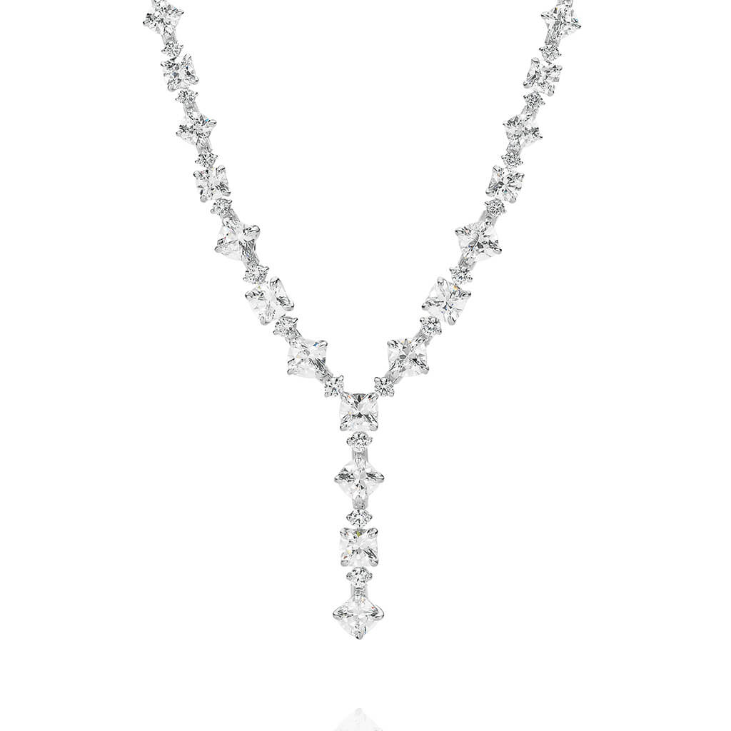 Eliza Cushion & Round Cubic Zirconia Collier | Gregory Jewellers