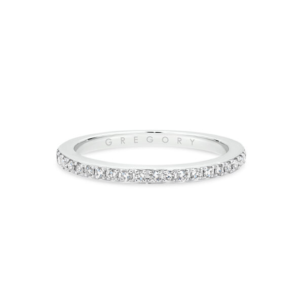 Fine Pave Set Diamond Band | B531