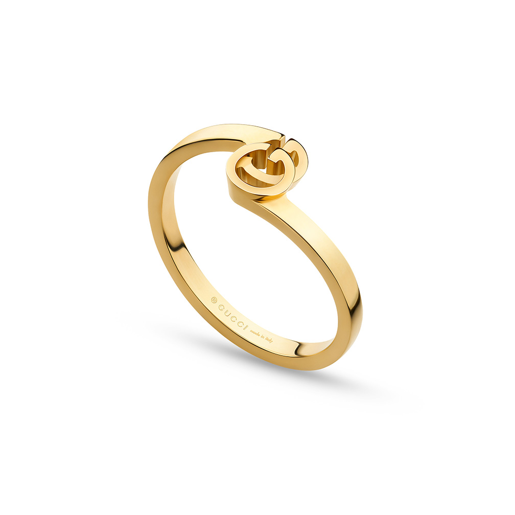 gg running yellow gold ring