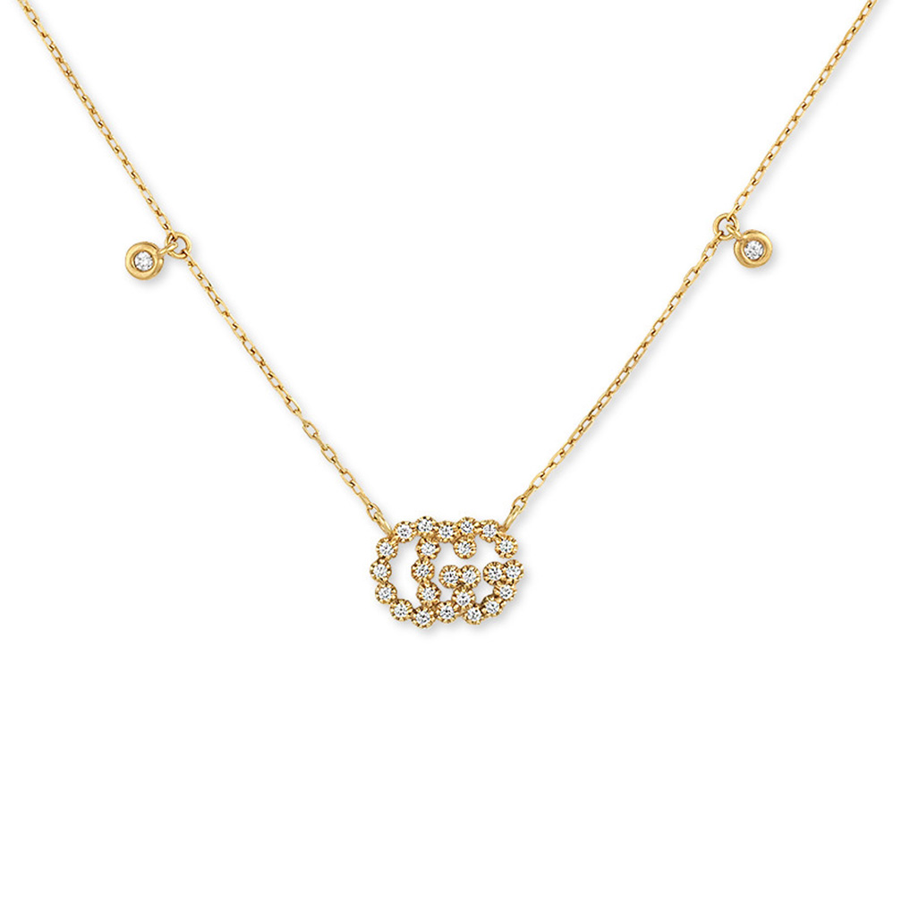 Gucci GG Running Necklace with Diamonds