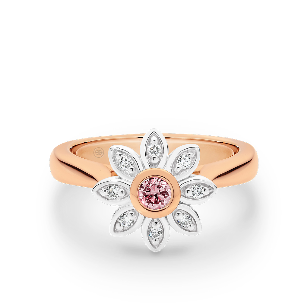 Natural Fancy Pink &#038; White Diamond Eternal Promise