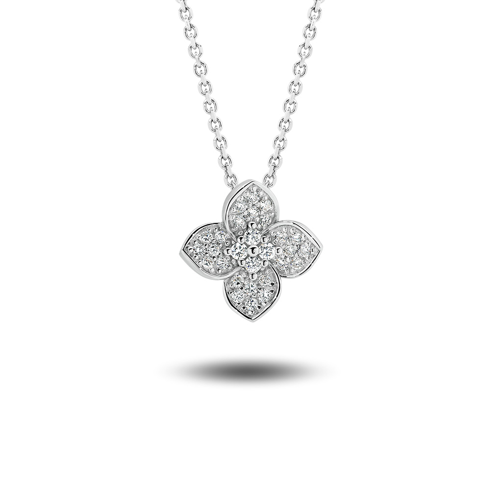 4 petal discount flower necklace