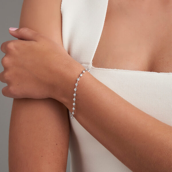 womens white gold diamond bracelet