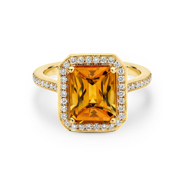 Tycoon 8 Citrine and Diamond Cocktail Ring | TR2821-7
