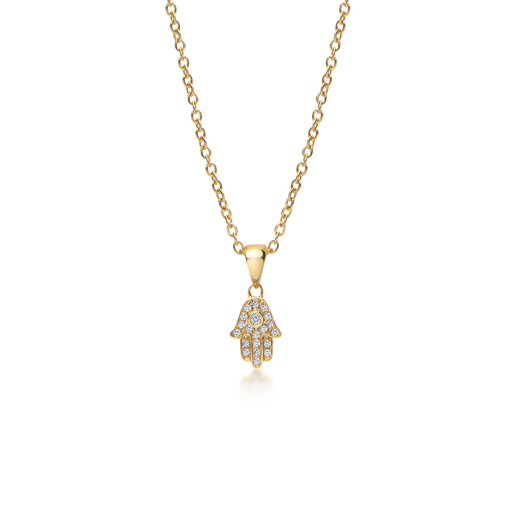Nialaya Hamsa Hand Necklace in Gold Gregory Jewellers