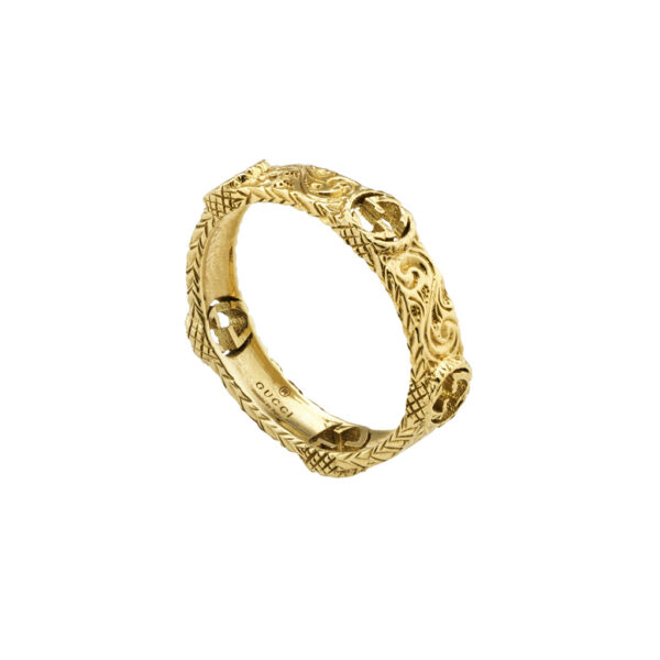 Gucci Interlocking G Ring in Yellow Gold | YBC603608001
