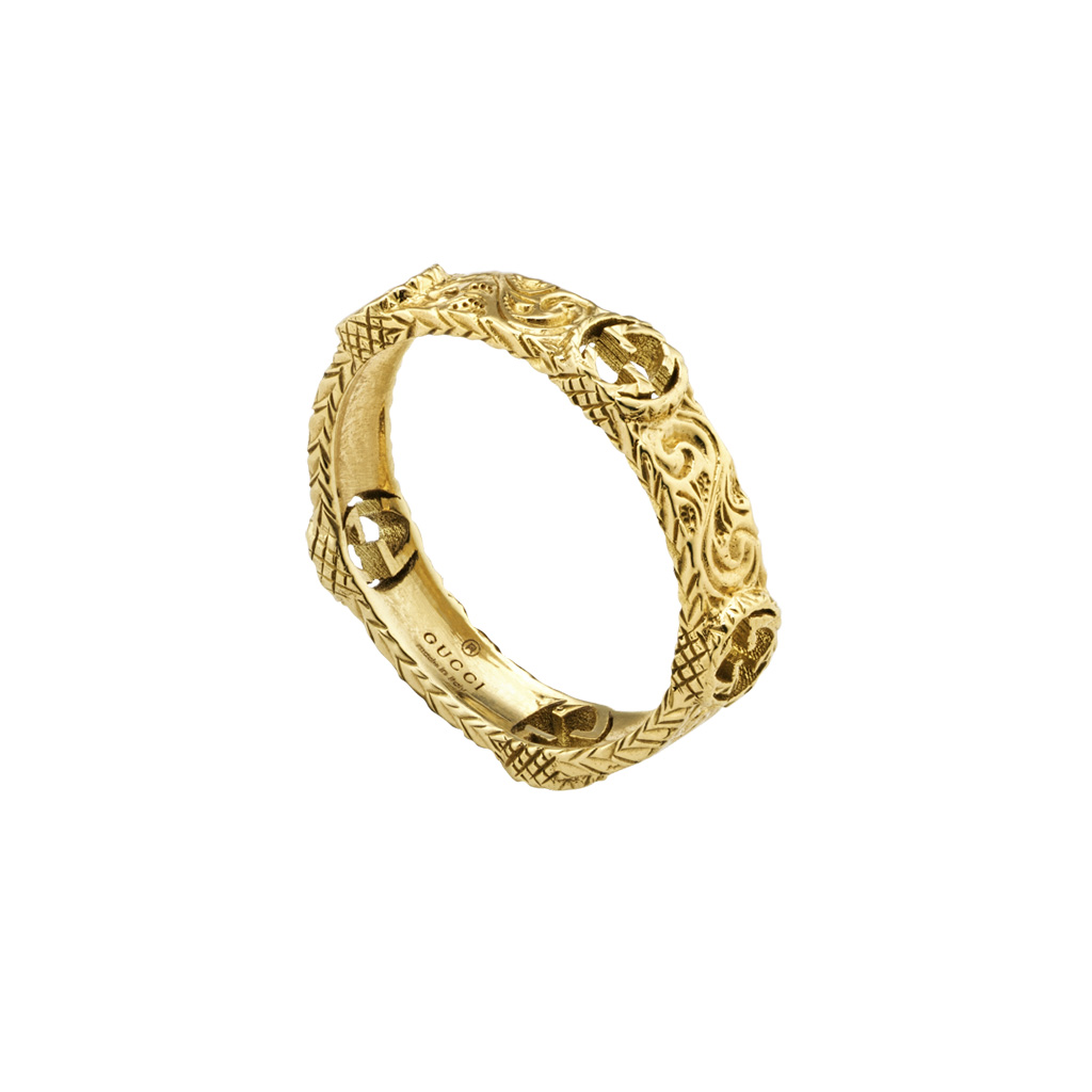 Gucci Interlocking G Ring in Yellow Gold - Gregory Jewellers