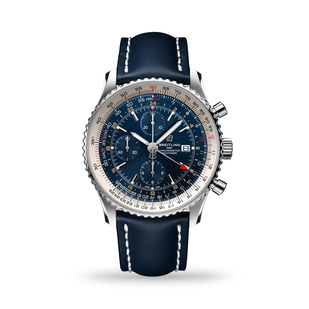 Breitling Navitimer Chronograph GMT 46mm Leather