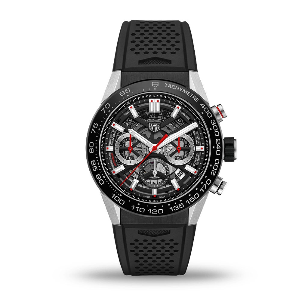 TAG Heuer Carrera Calibre Heuer 02 45mm Rubber Strap