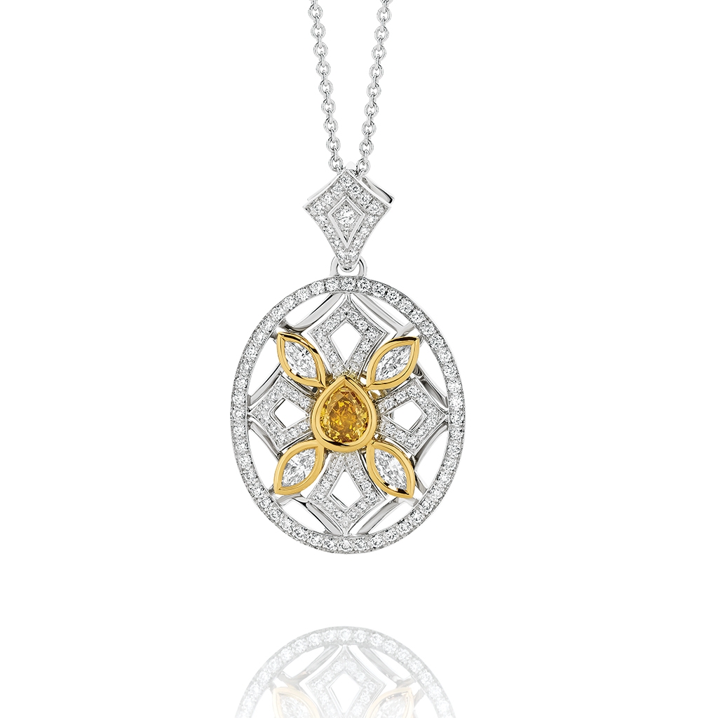 Gregory Heritage 1997 Pendant In 18K White & Yellow Gold