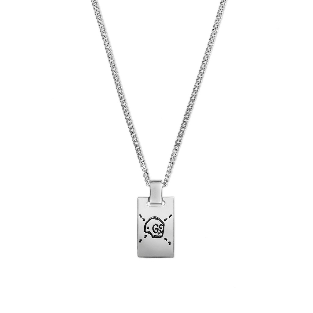 guccighost necklace in silver