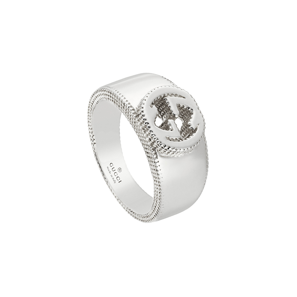 Gucci Interlocking G Silver Ring