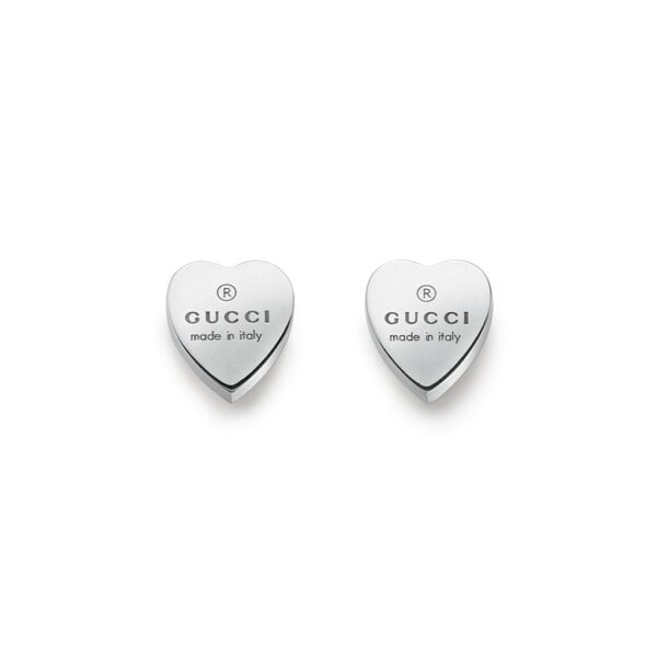 Gucci Trademark Heart Stud Earrings | YBD223990001