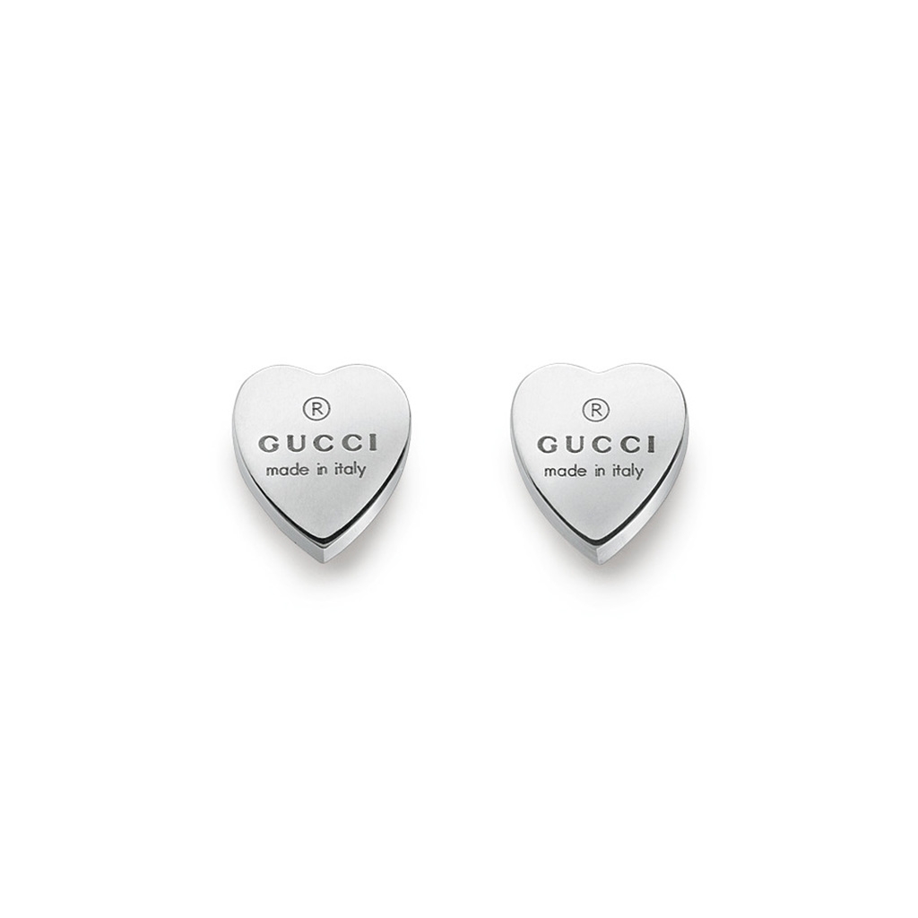 Gucci Trademark Heart Stud Earrings