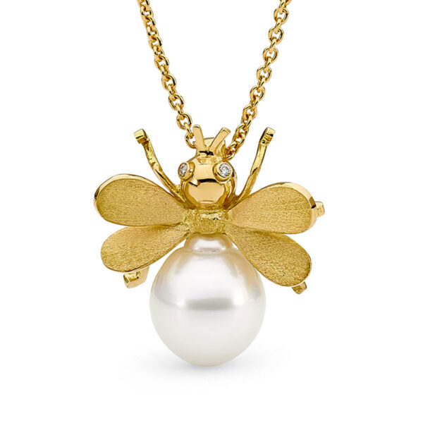 Allure South Sea Pearl Bee Pendant - P146Y10W