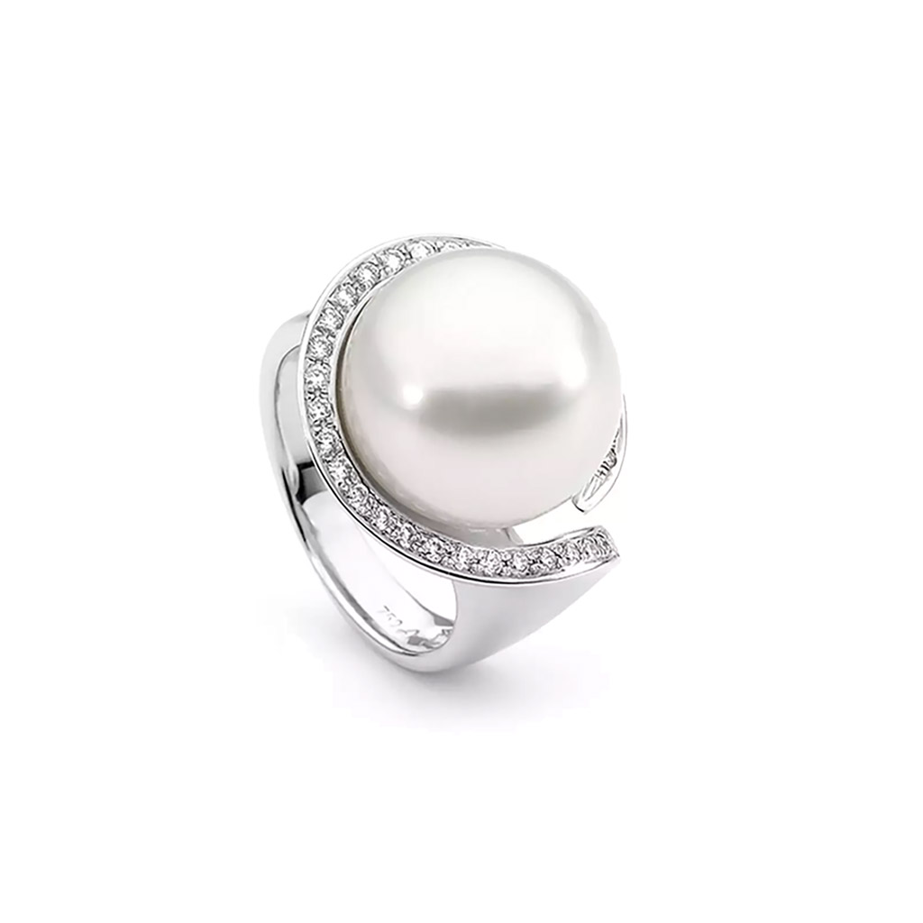 Allure South Sea Pearl & Diamond Ring