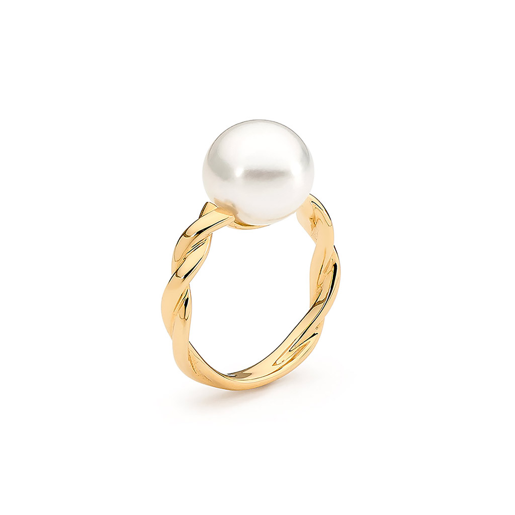 Pearl twist ring deals