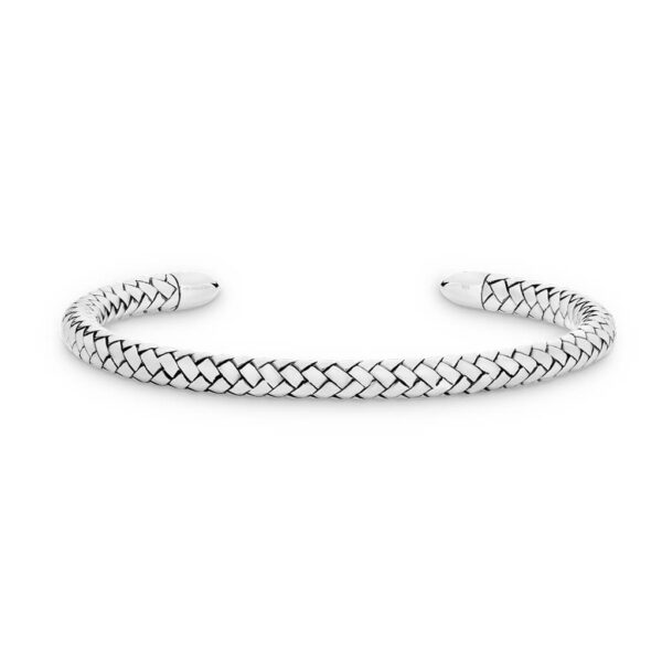 Mr Gregory Sterling Silver Chevron Cuff | MRG-BN3