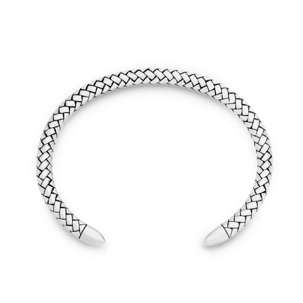 Mr Gregory Sterling Silver Chevron Cuff | MRG-BN3