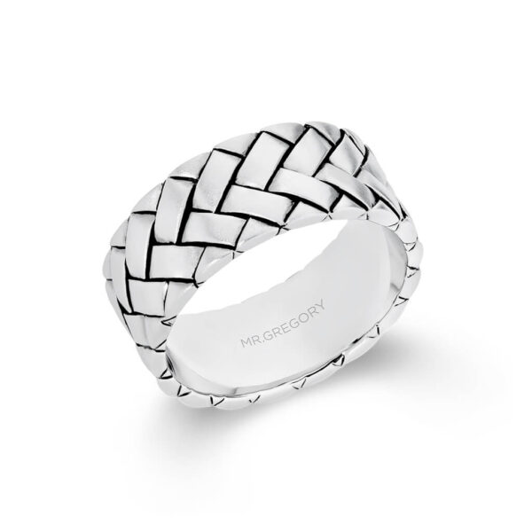 Mr Gregory Sterling Silver Chevron Ring | MRG-R5