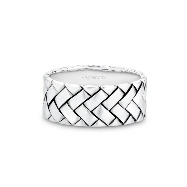 Mr Gregory Sterling Silver Chevron Ring | MRG-R5