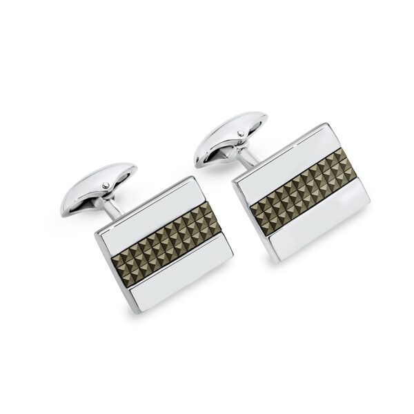 Mr Gregory Sterling Silver Marcasite Cuff Links | MRG-CL8