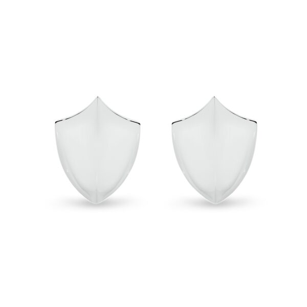 Mr Gregory Sterling Silver Shield Cuff Links | MRG-CL13