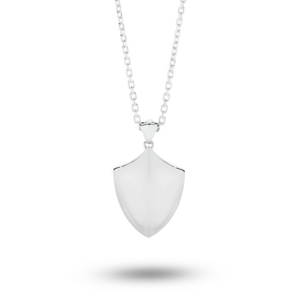 Mr Gregory Sterling Silver Shield Necklace | MRG-N4