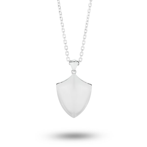 Mr Gregory Sterling Silver Shield Necklace | MRG-N4