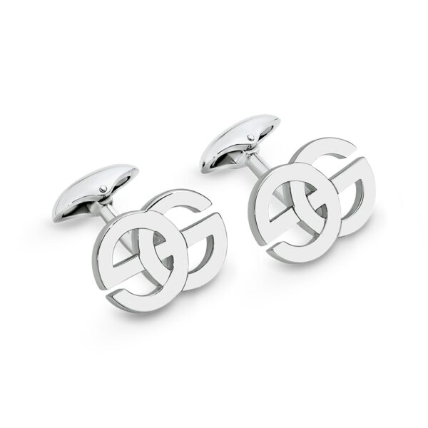 Mr Gregory Sterling Silver Signature Cuff Links | MRG-CL15